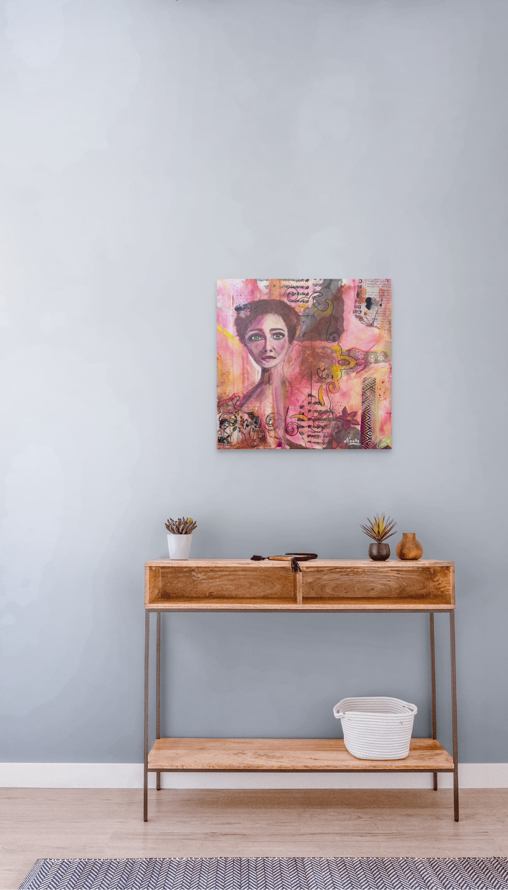  Woman, Layered (Print)