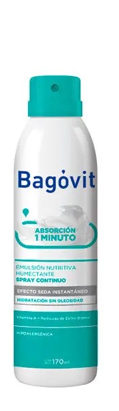 BAGOVIT SPRAY CONTINUO CORPORAL  ABSORCIÓN 1 MINUTO 170ml