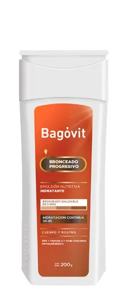 Bagóvit Bronceado Progresivo Emulsión Nutritiva Hidratante x 200 gr