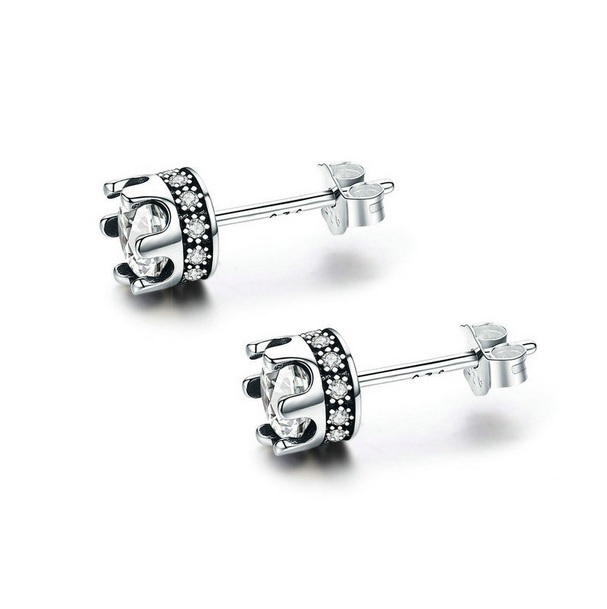 Aretes Corona Plata