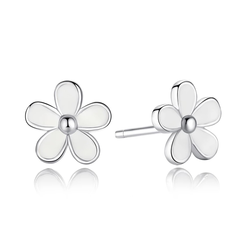 Aretes Flor de Plata