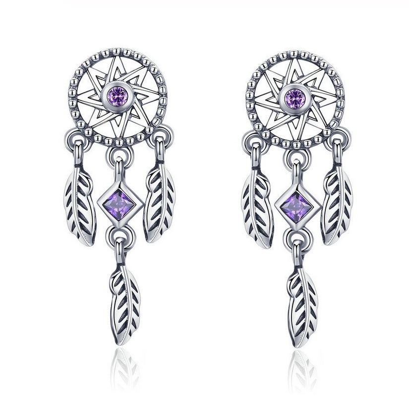 Aretes Atrapasueños Plata