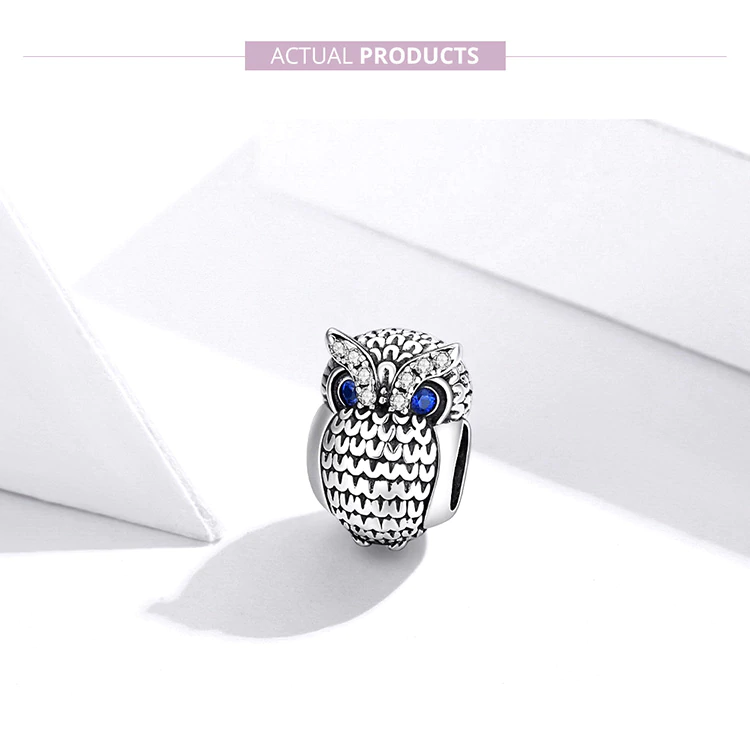 Dije Charm Búho Sabiduría Graduación Fabricado En Plata 925