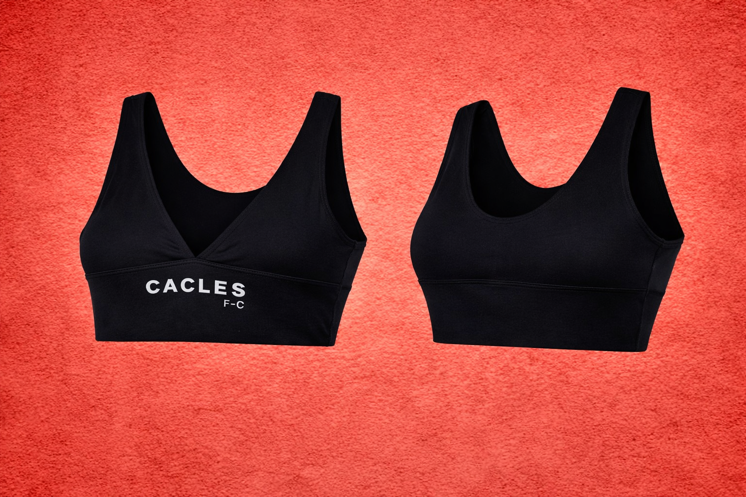 Cacles Black Sports Bra