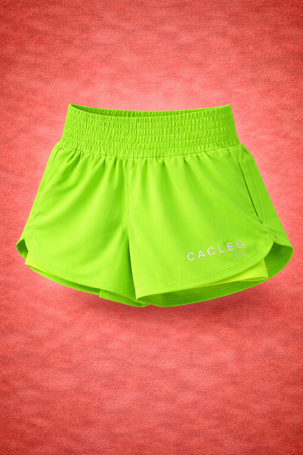 Neon Green Sports Shorts