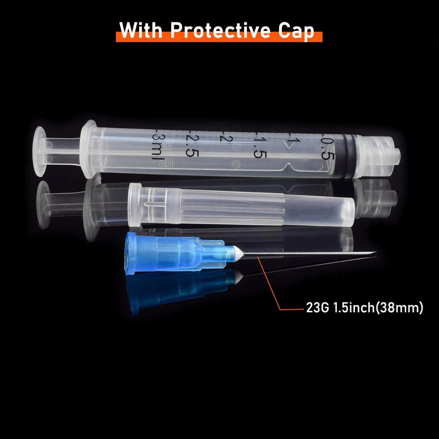 23G 1.5" 3mL Syringe Individually Wrapped