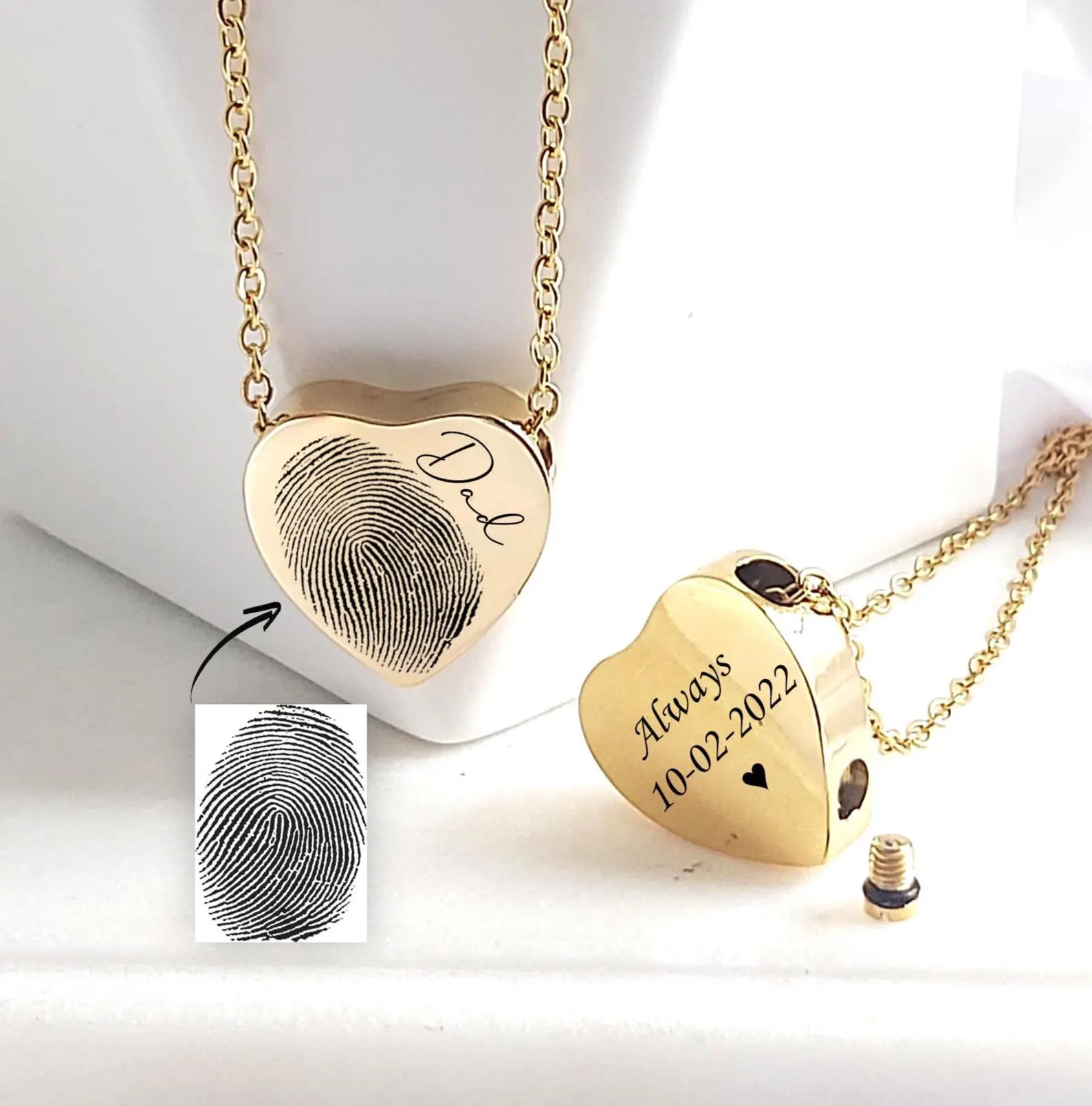 Keep Your Loved Ones Close – Personalized Heart Urn Necklace for Ashes