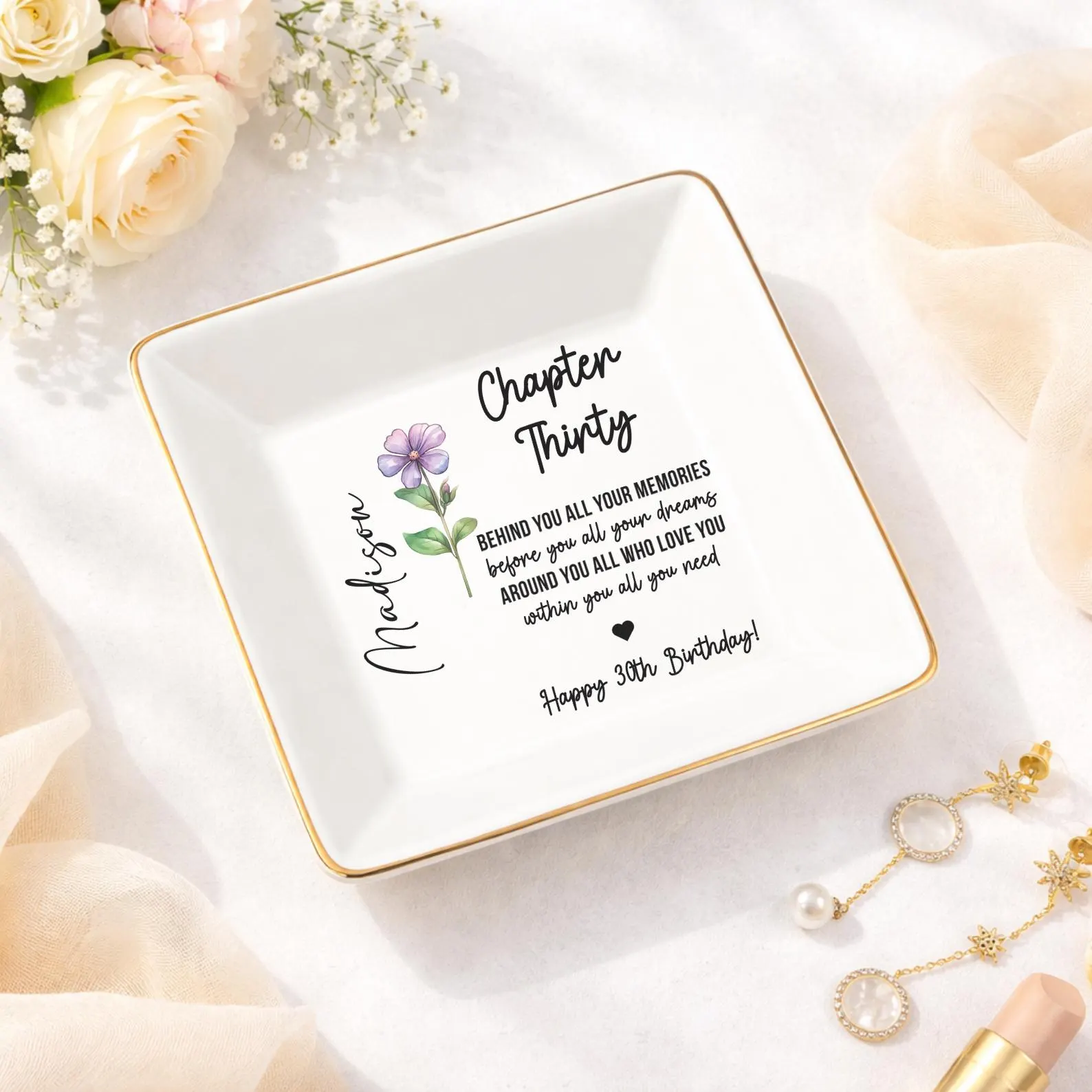 Personalized Jewelry Dish