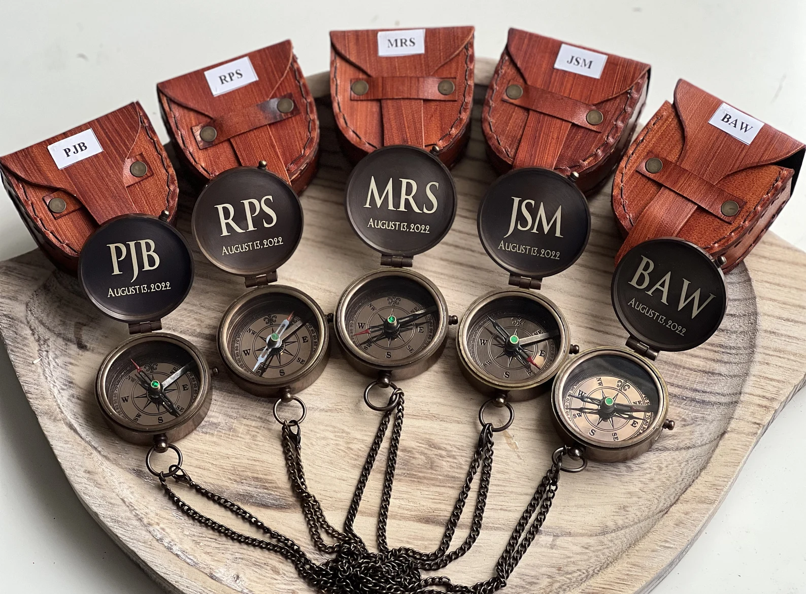 Personalized Baptism Compass