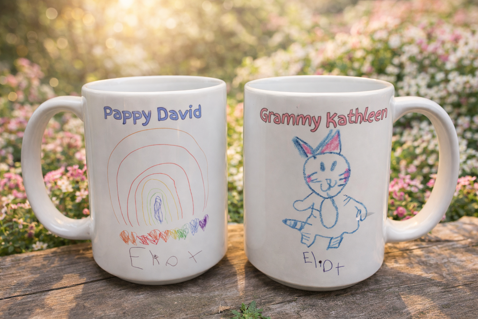 Turn Your Child’s Art into a Mug (15 oz) – Custom Keepsake Gift for Parents & Grandparents