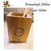 Personalized Utensil Crock holder, 4 1/4" x 6" Bamboo Utensil Holder,