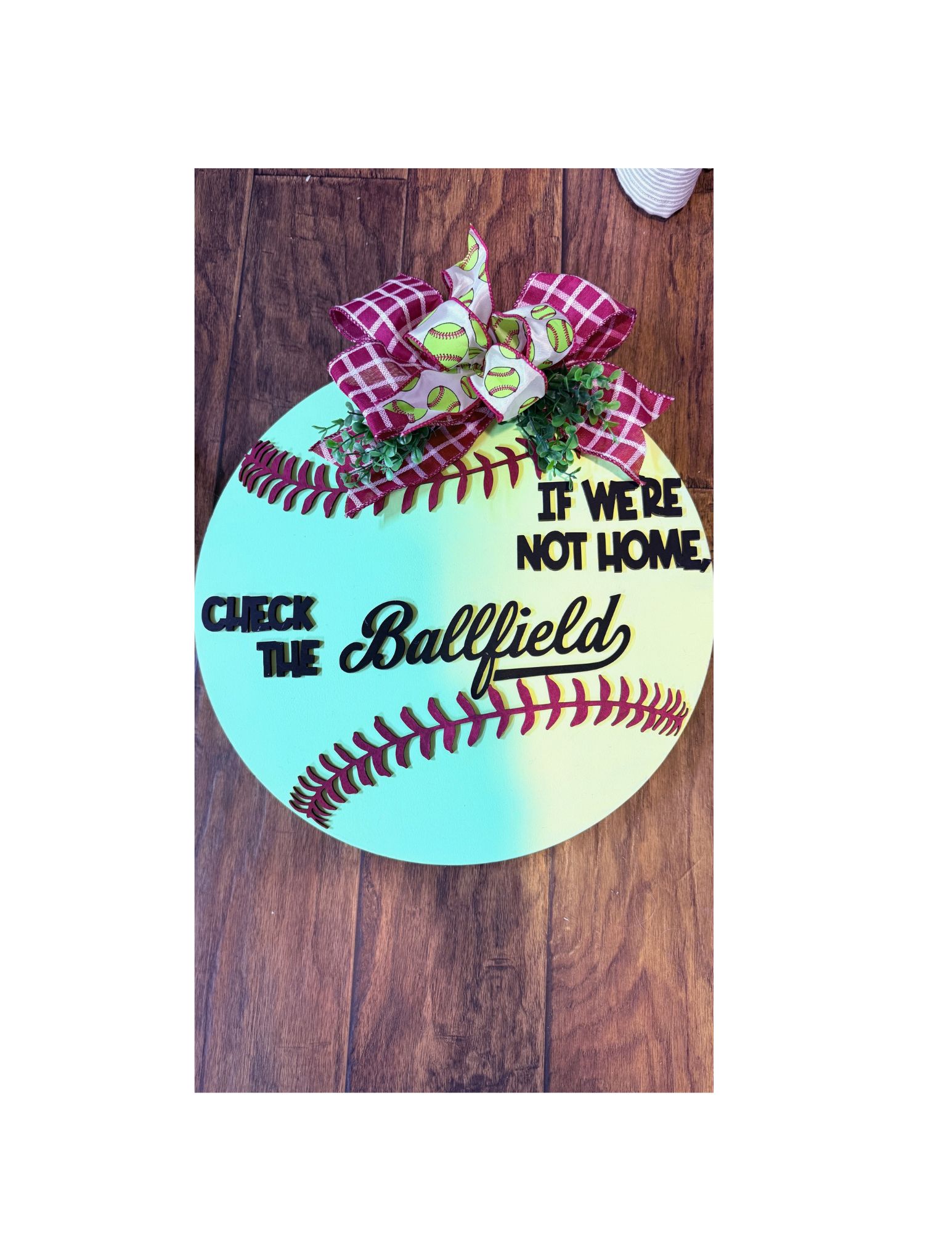 Softball Door Hanger