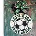 Soccer Door Sign (let's kick some grass)