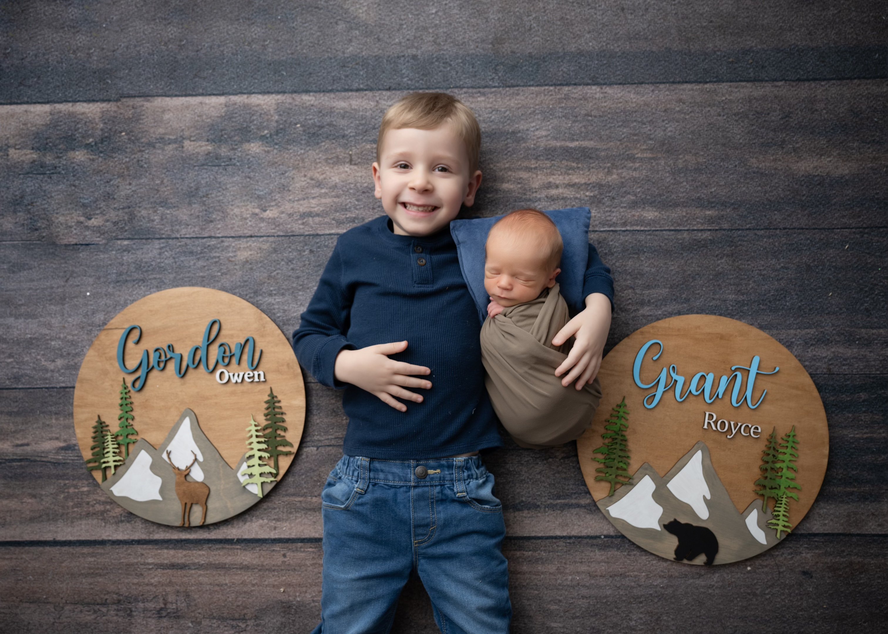 Personalized Woodland Nursery Name Signs