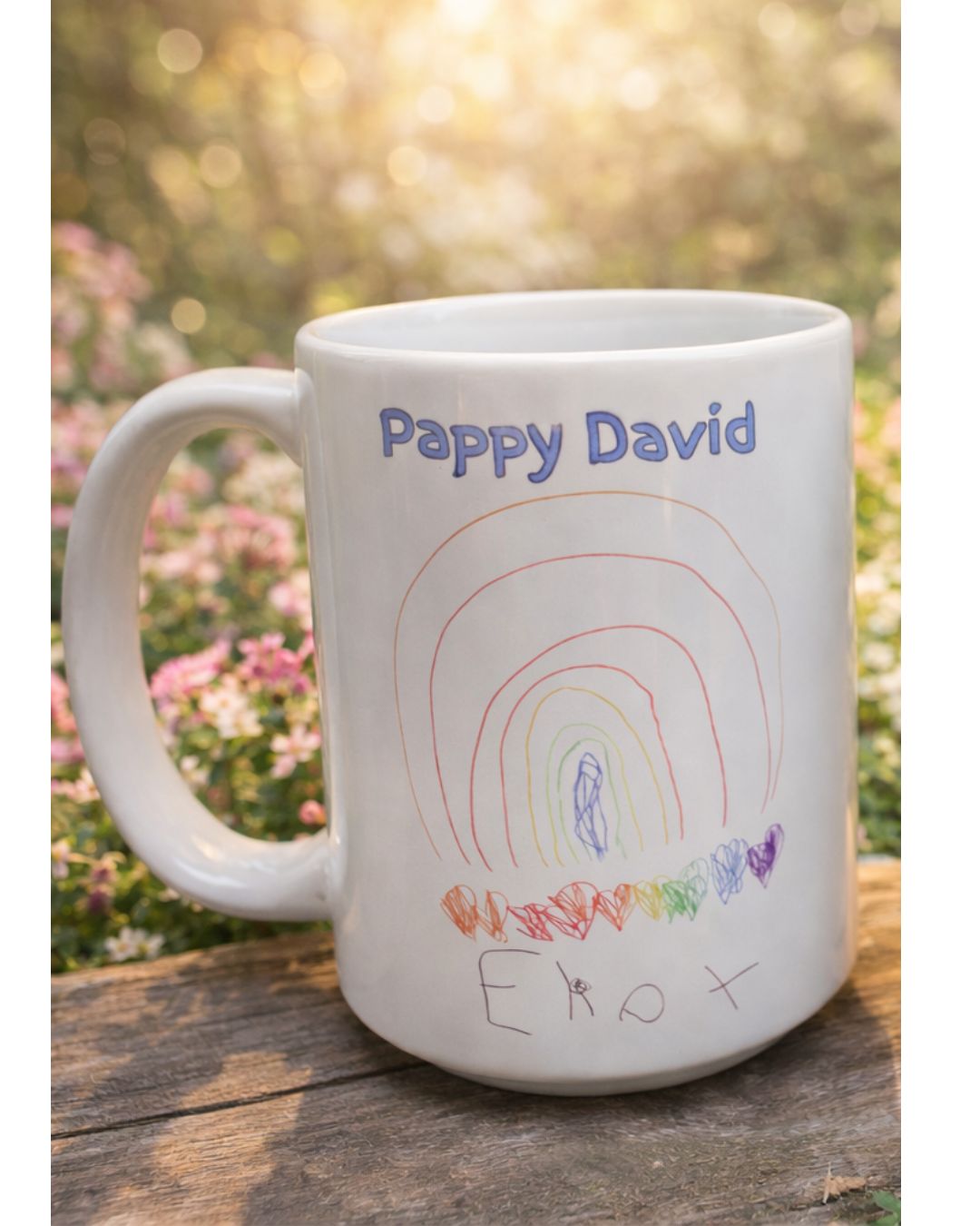Turn Your Child’s Art into a Mug (15 oz) – Custom Keepsake Gift for Parents & Grandparents