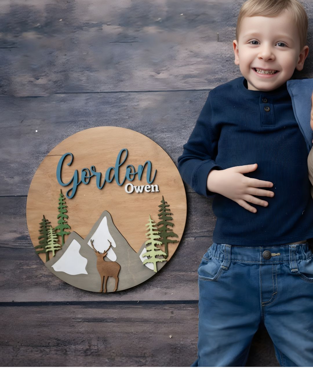 Personalized Woodland Nursery Name Signs