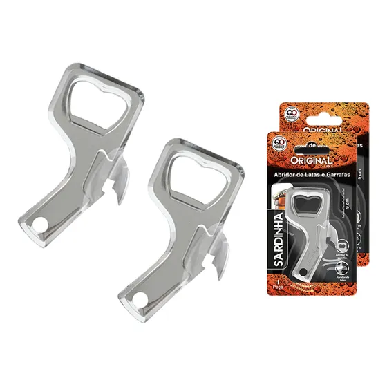 Abridor De Lata e Garrafa Aço Inox
