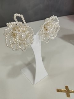 Brinco Flor de Pérolas