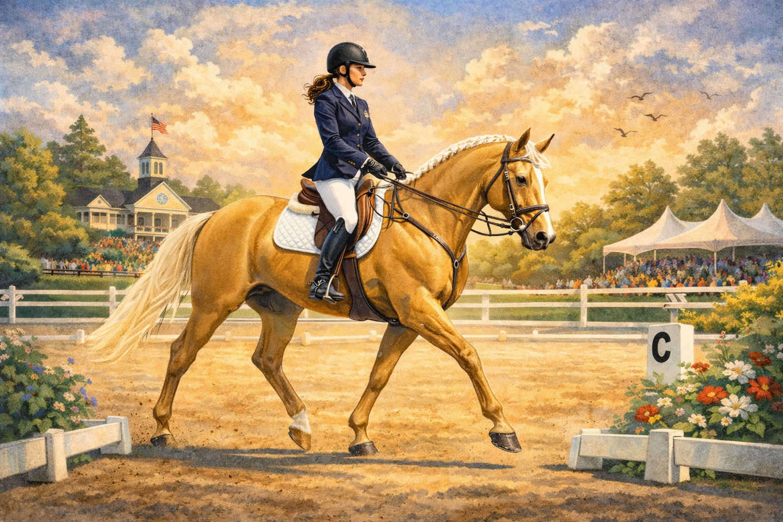 Dressage (Palomino) Tumbler