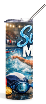 Swim Mom (male) Tumbler