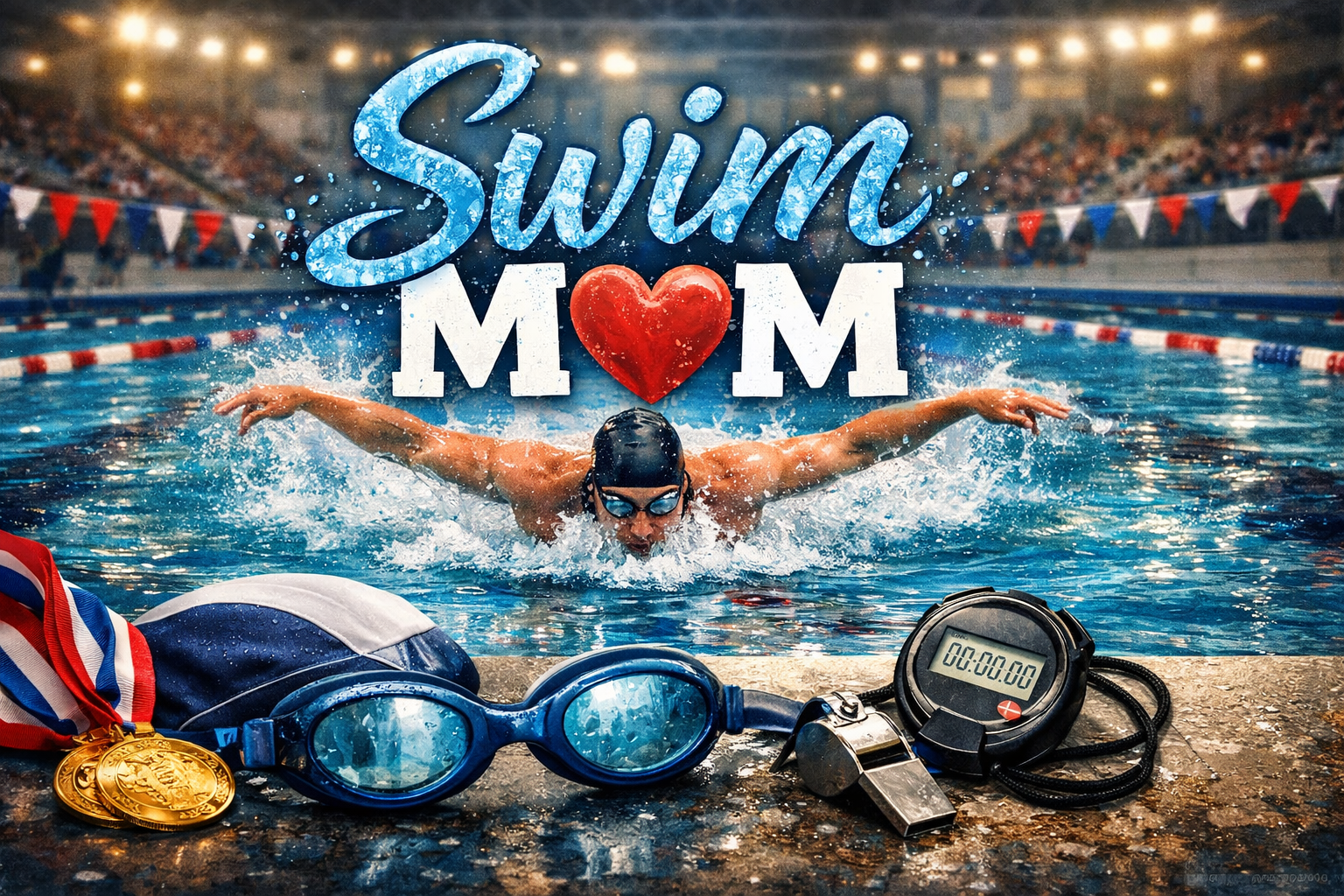 Swim Mom (male) Tumbler