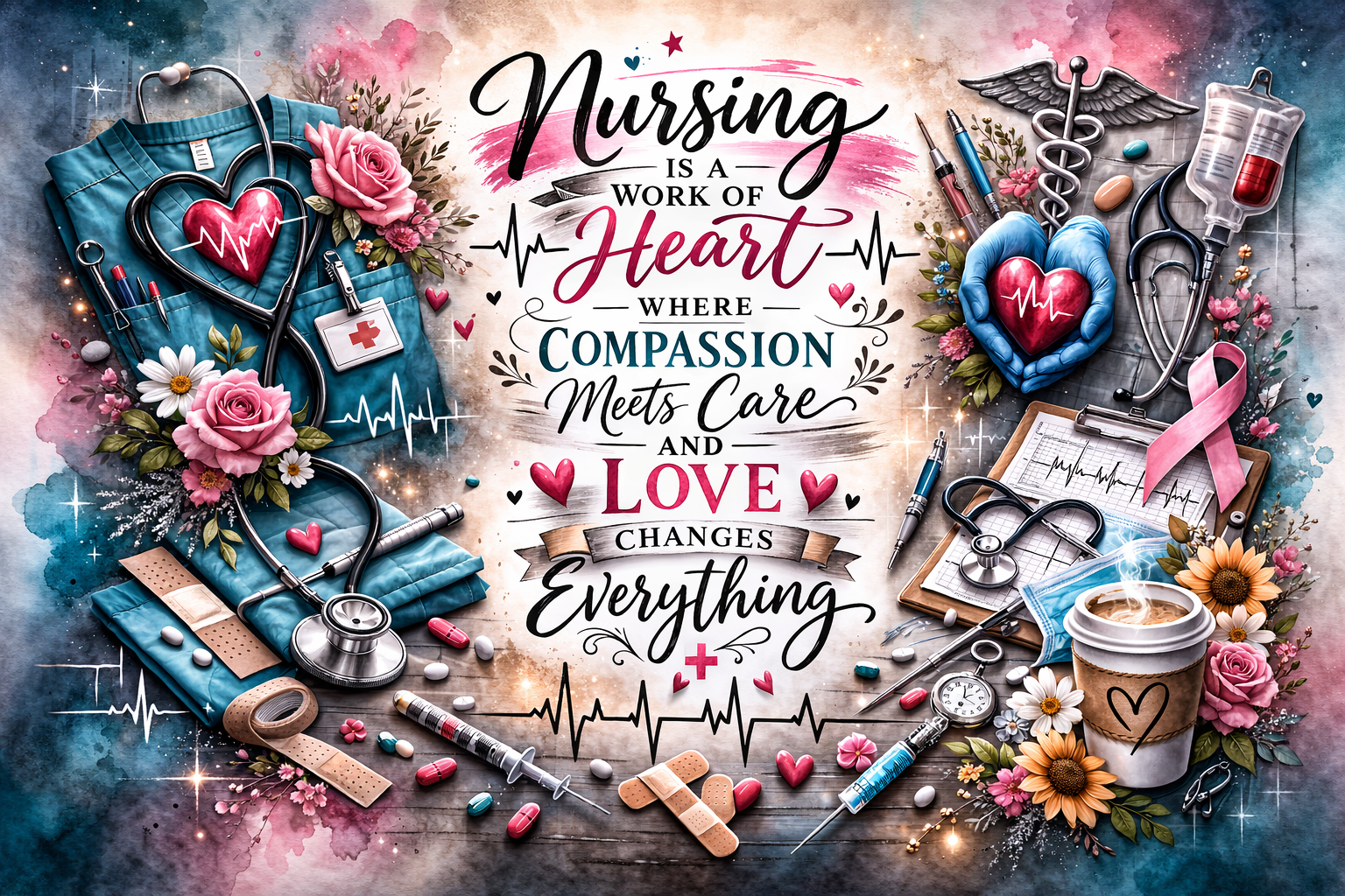 Nursing is a work of Heart Tumbler