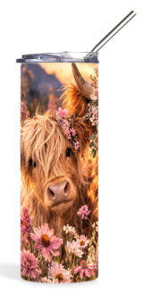 Floral Highland Cows