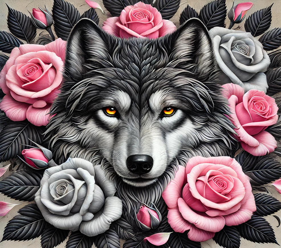 Wolf & Roses