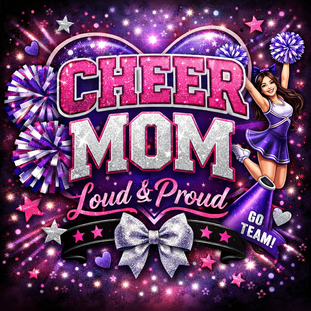Cheer Mom (pink/purple) Tumbler