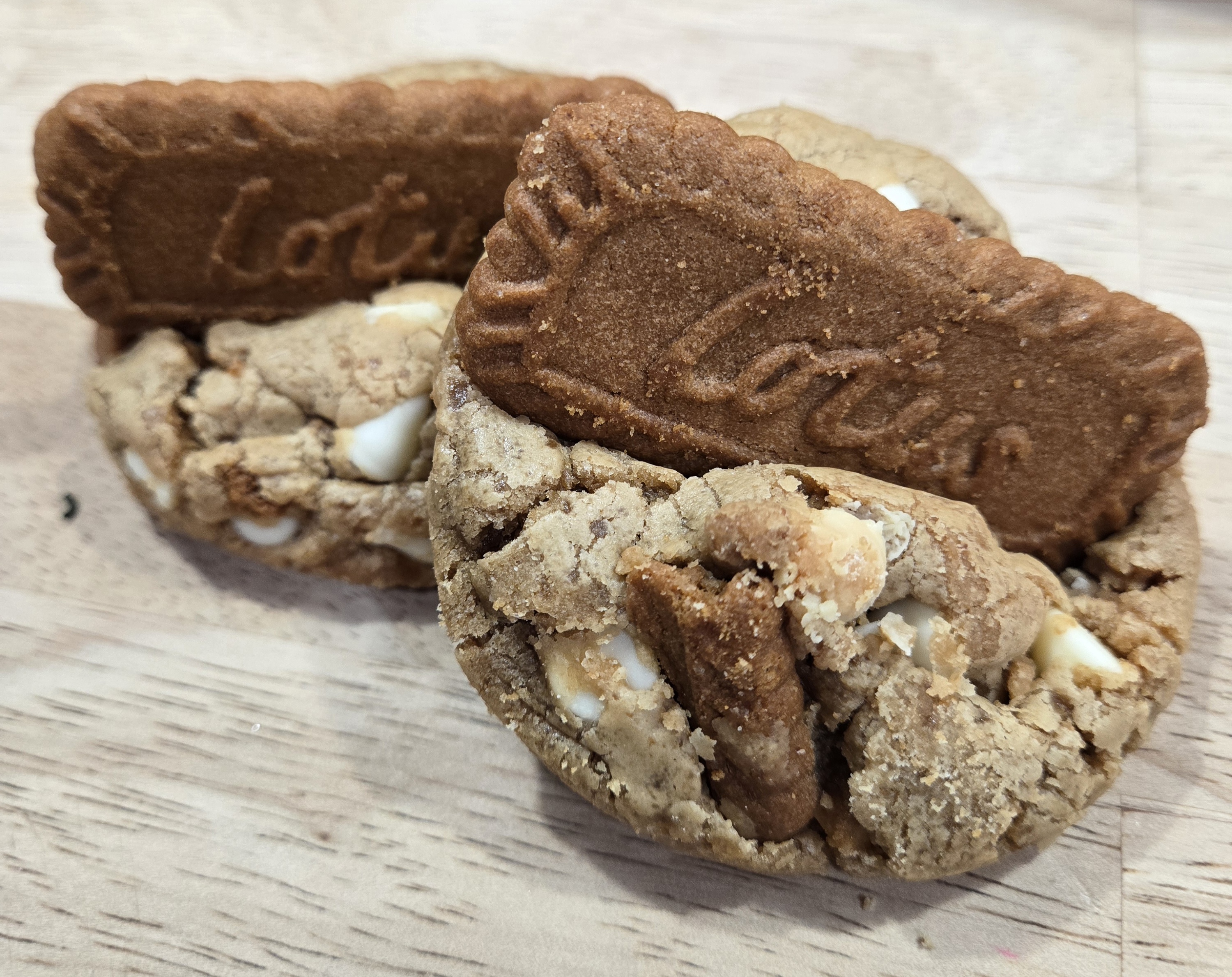 Lotus Biscoff White Chocolate Cookies