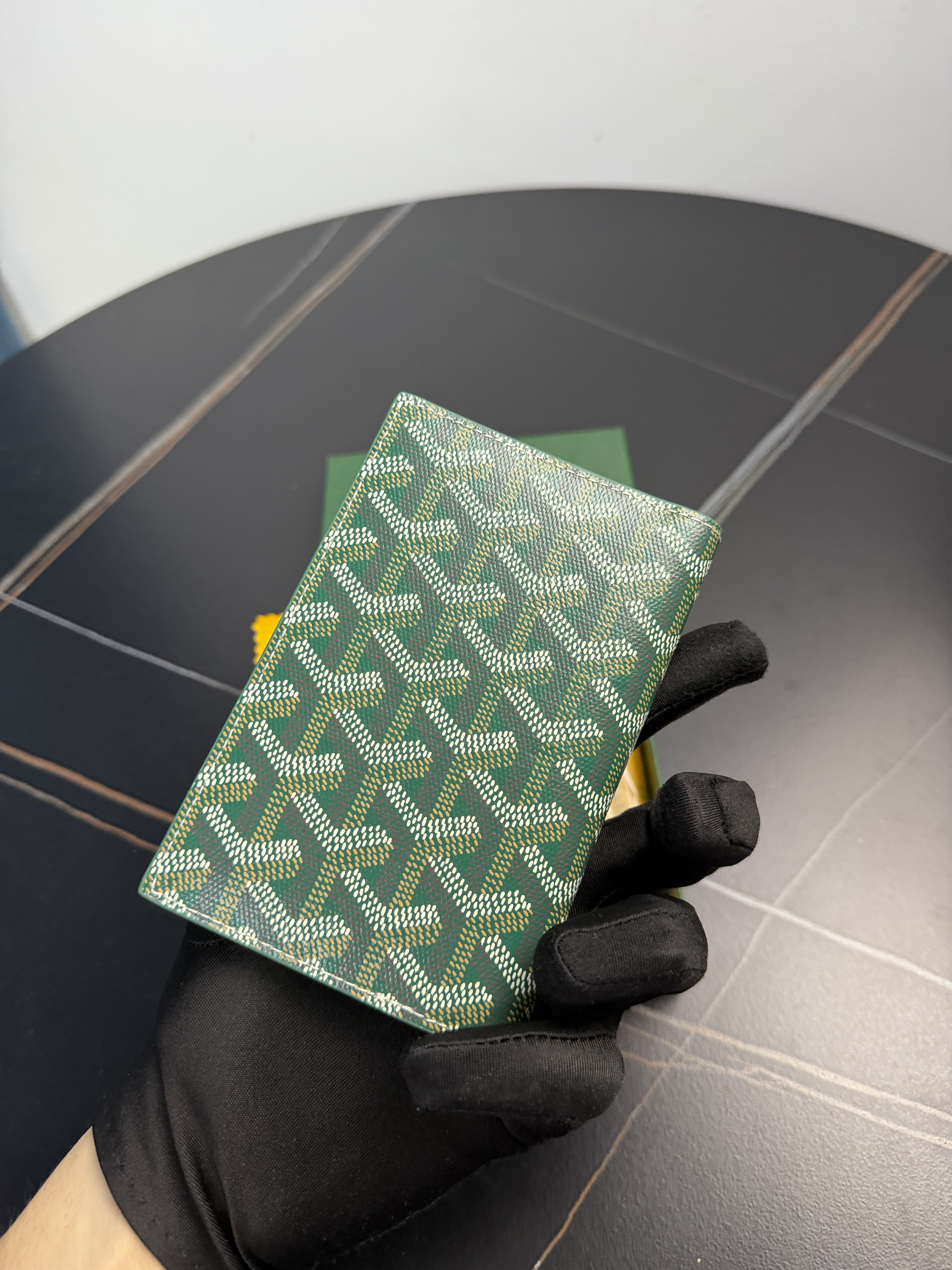 Goyard Saint Pierre Card Holder in green