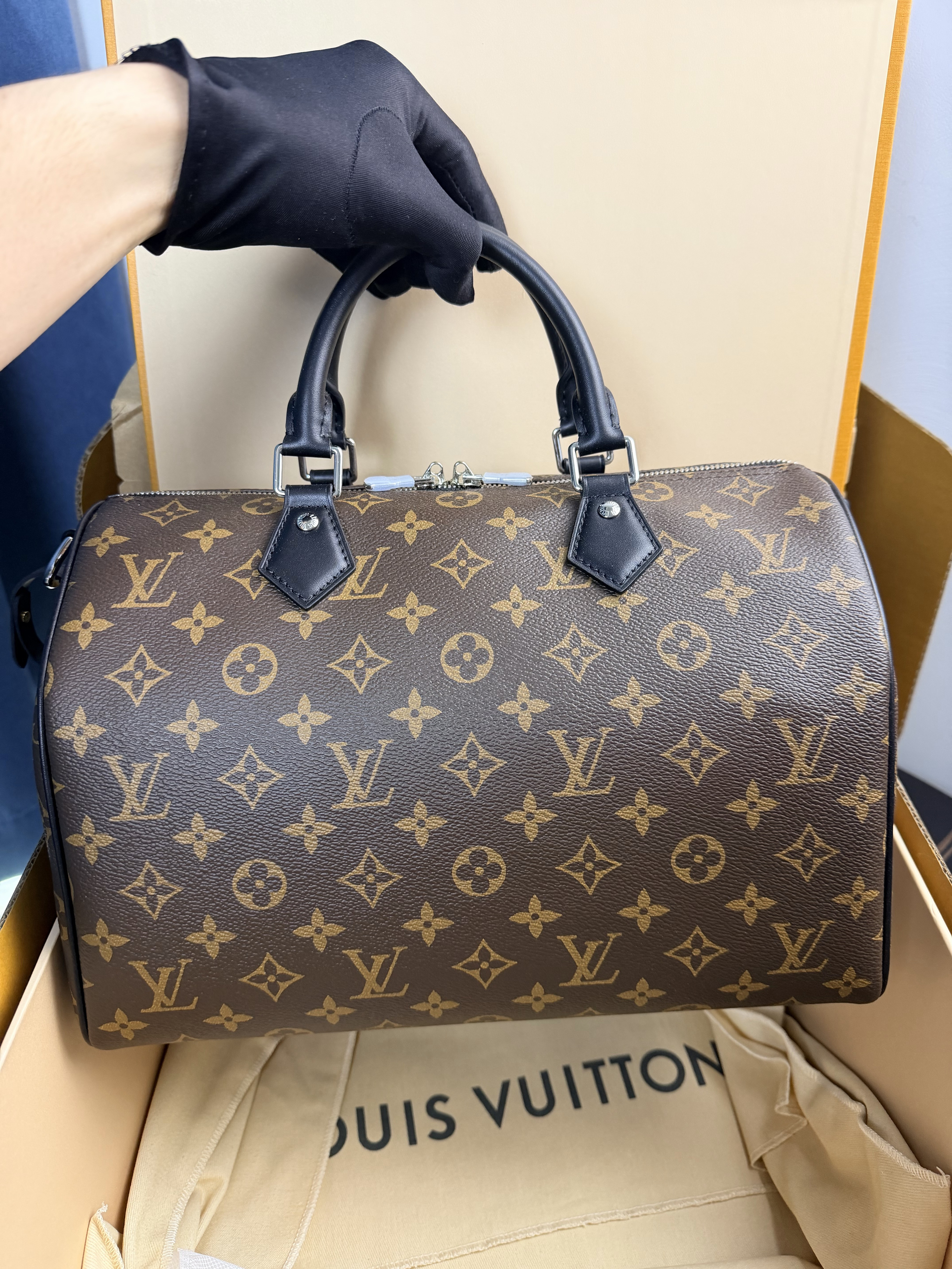 LV Speedy Soft 30 handbag in Monogram canvas