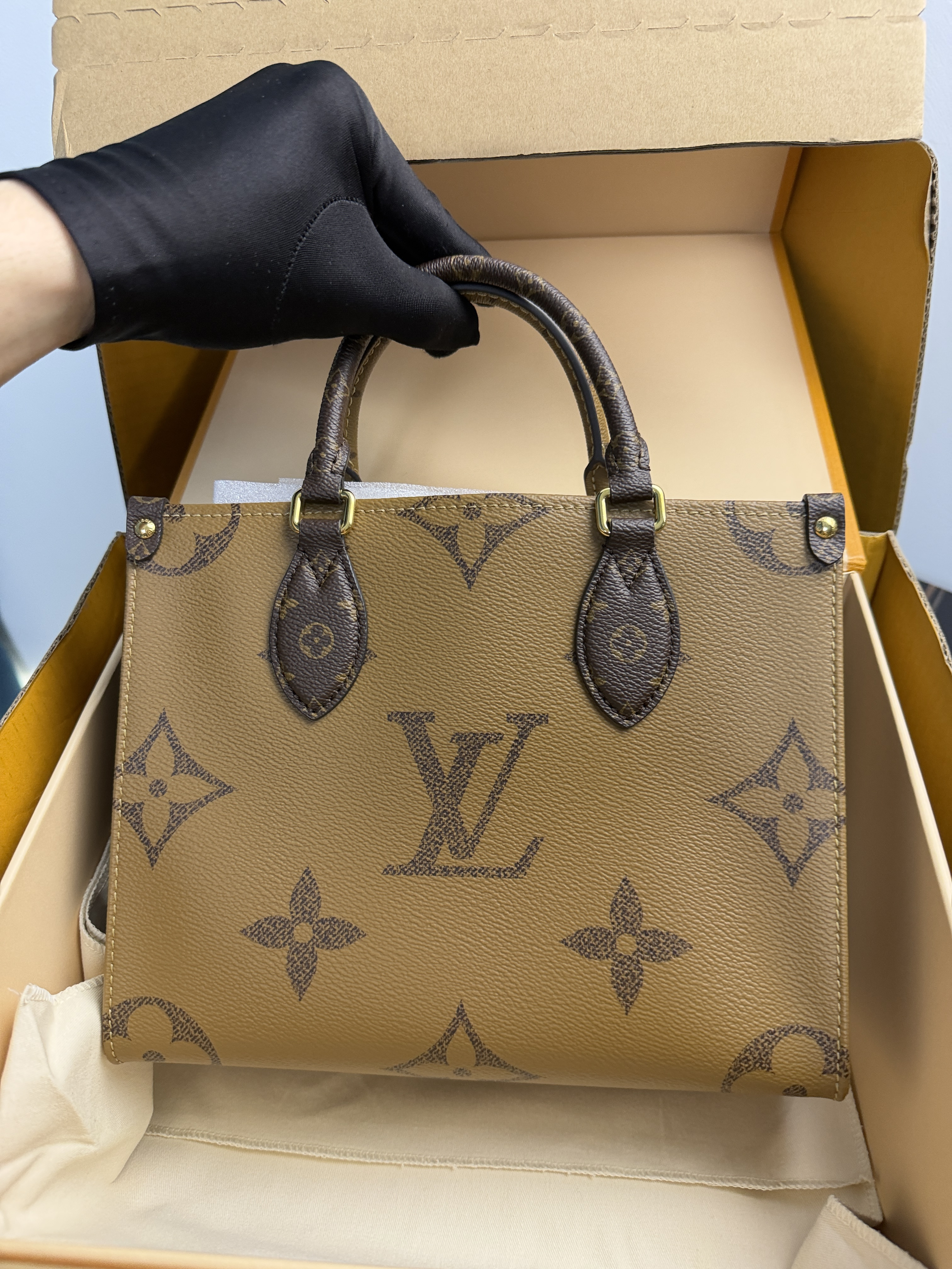 LV OnTheGo PM handbag in Monogram