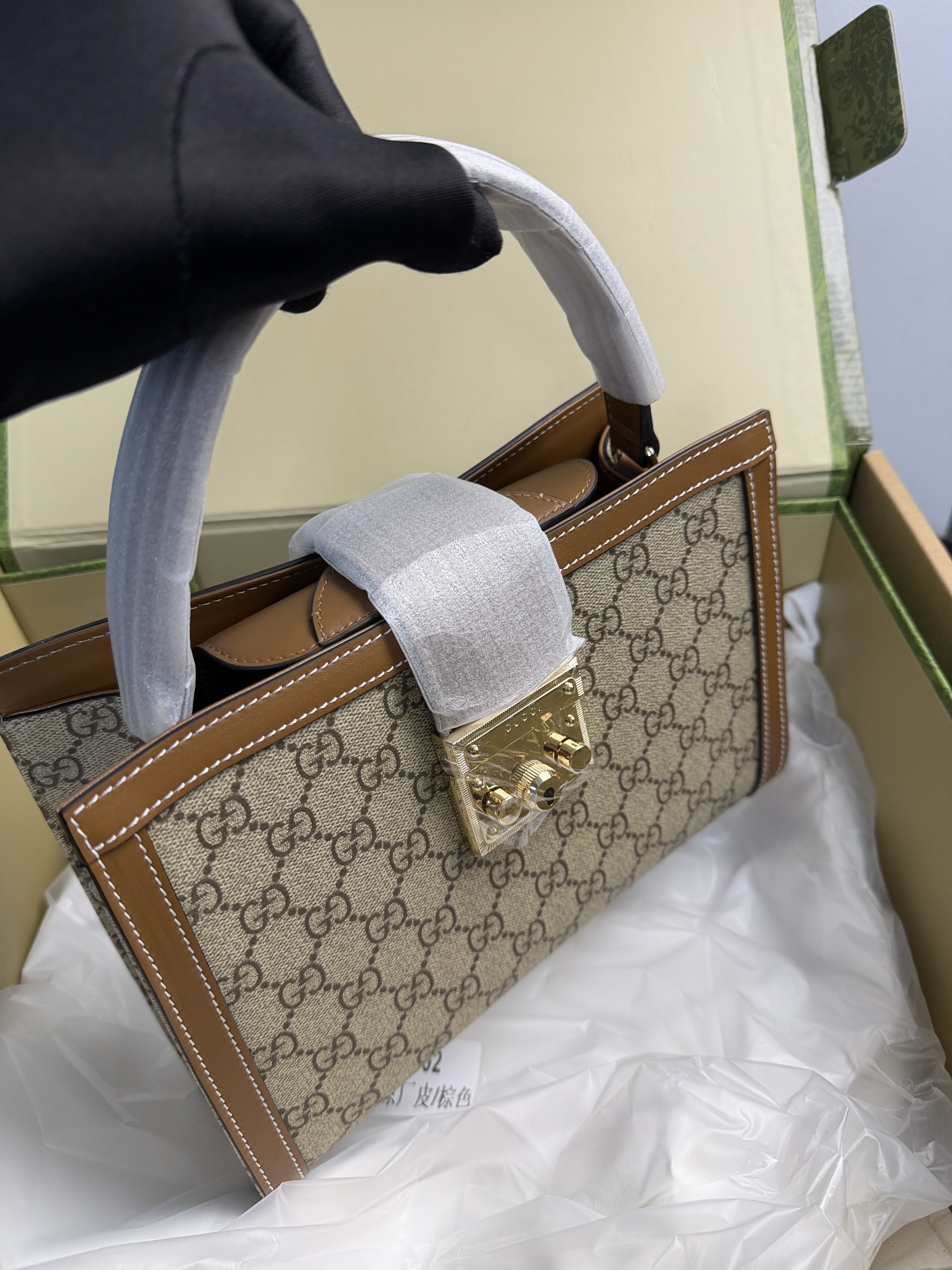 Gucci Padlock medium top handle bag