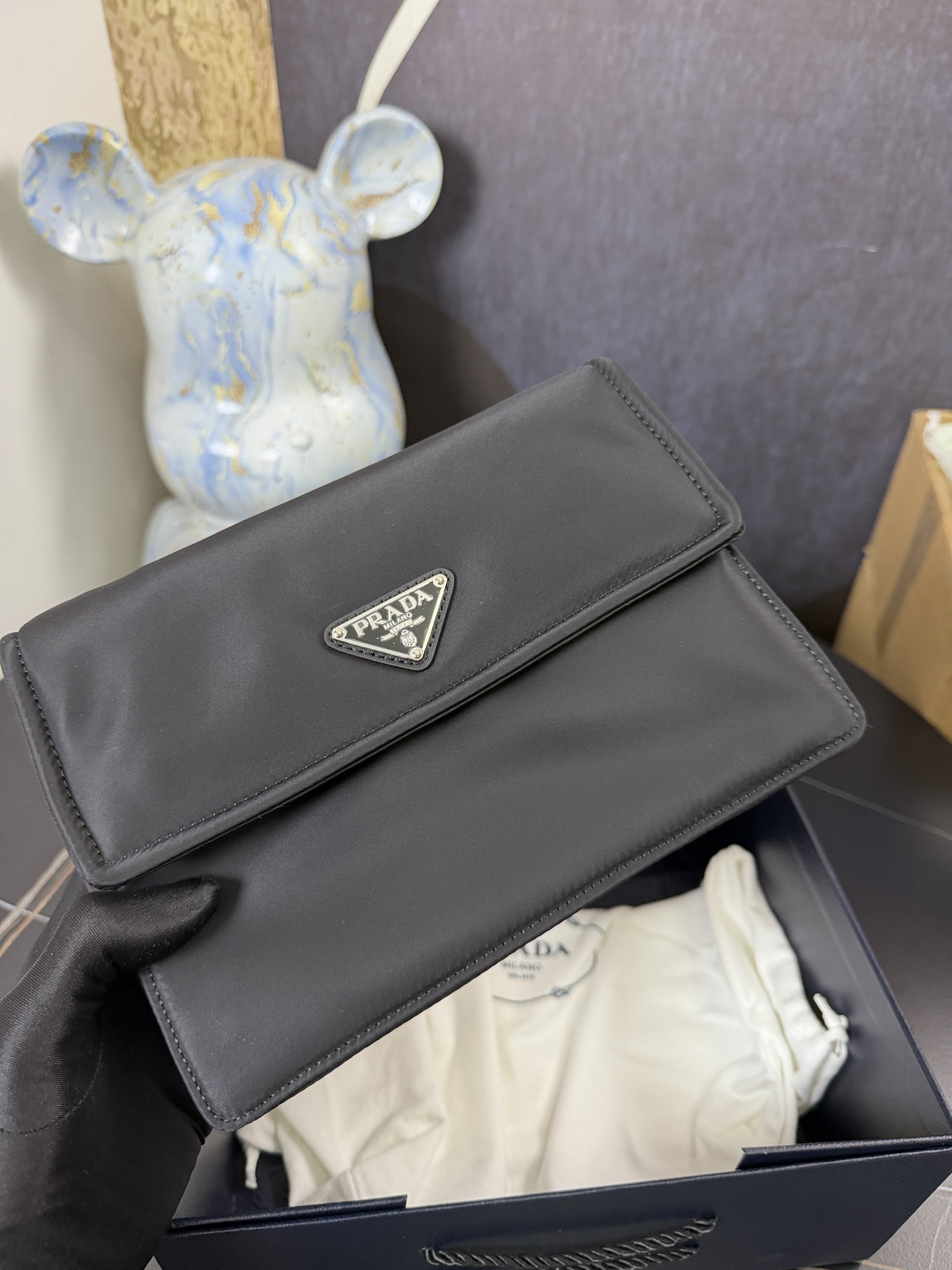 Prada Re-Nylon Small Padded Shoulder Bag