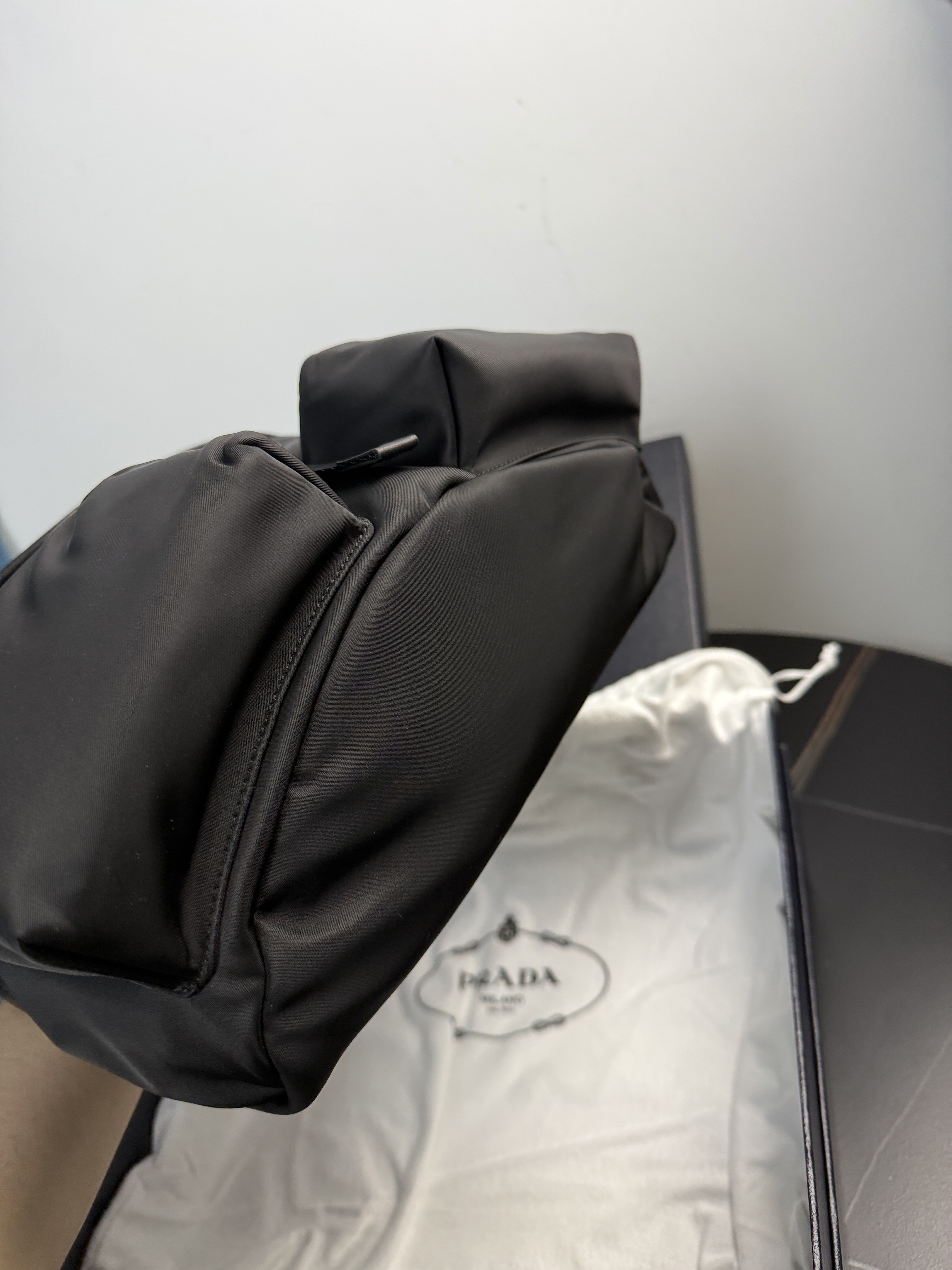 Prada Re-Nylon and leather shoulder bag