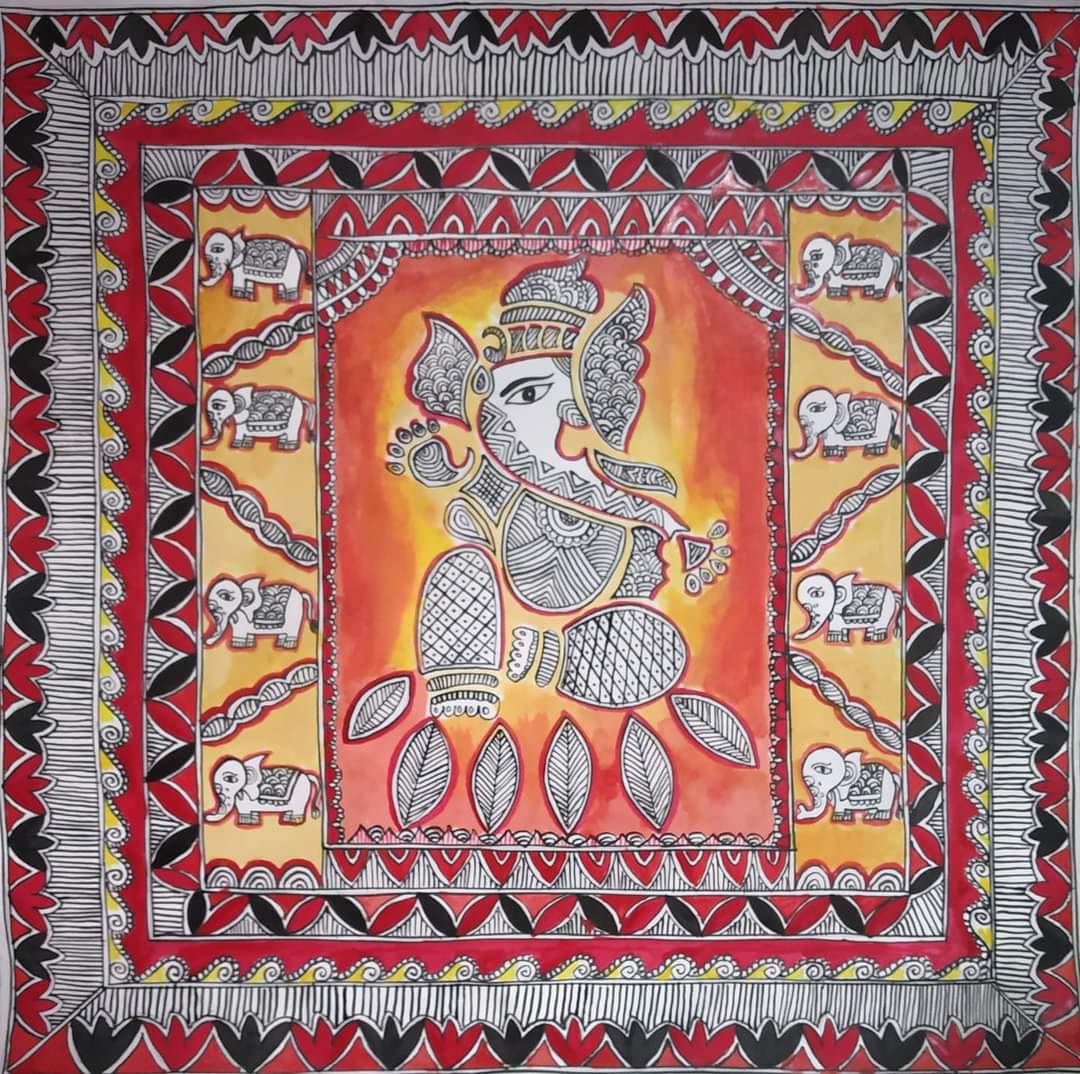 Madhubani Ganesh Painting