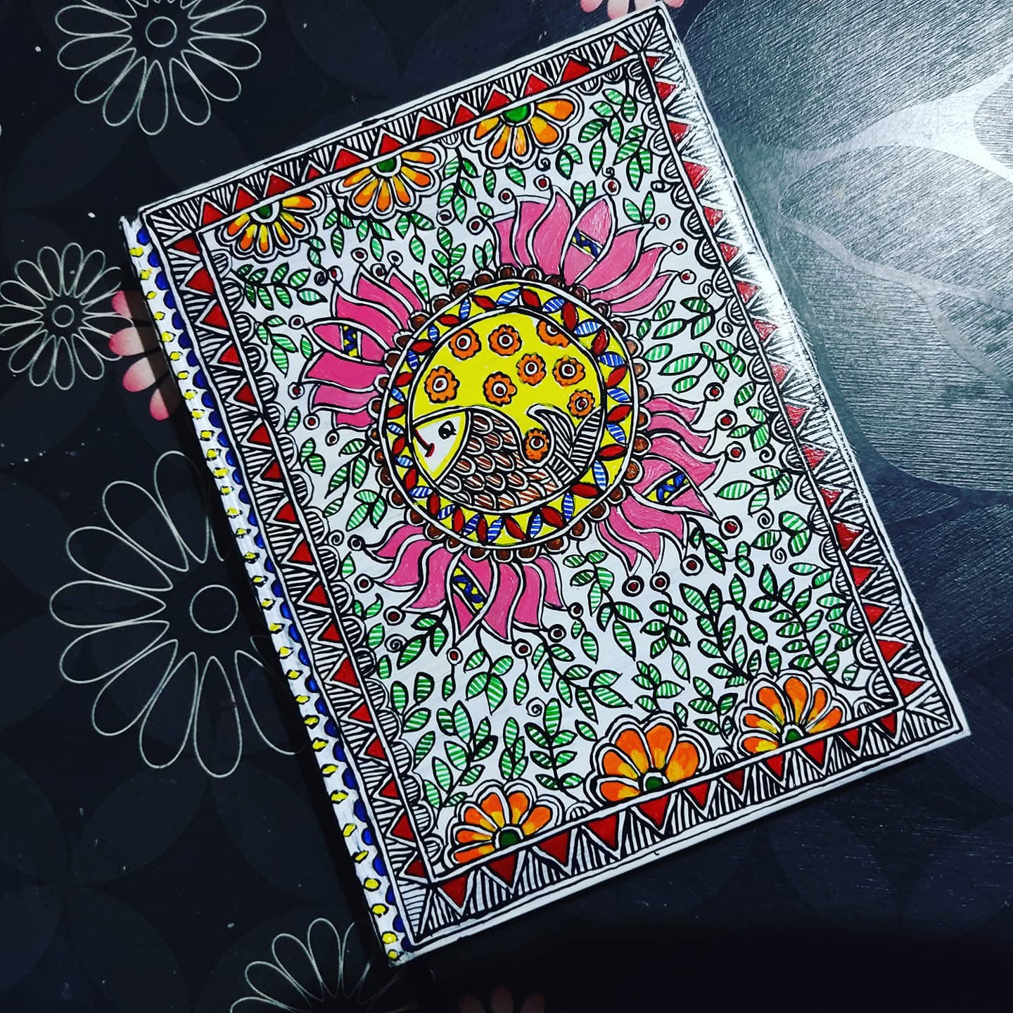 Hand-Painted Madhubani Notebook