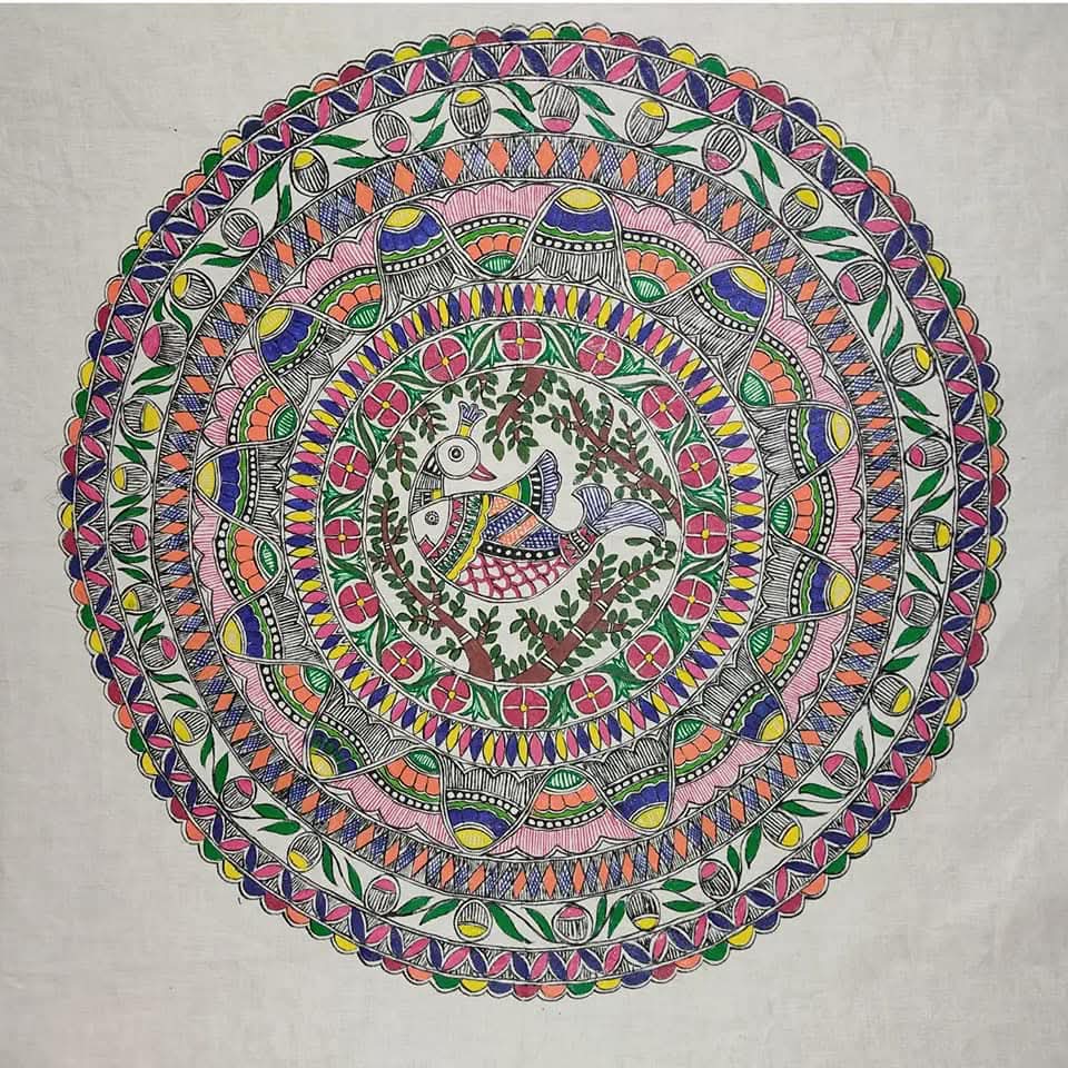 Mithila Painting Tablecloth