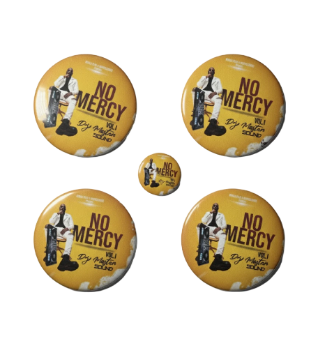 No Mercy Button Badge Set