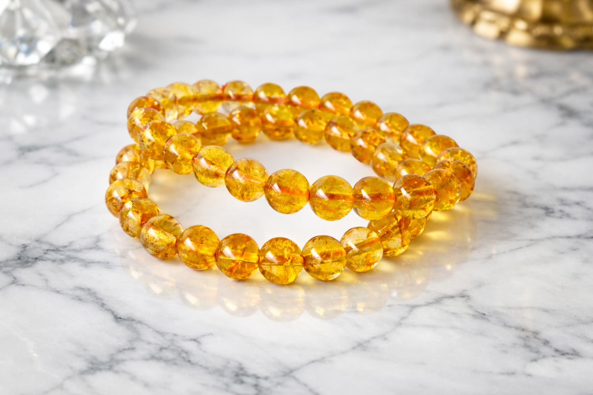 Yellow Citrine Bracelet - For Good Health and Fortune