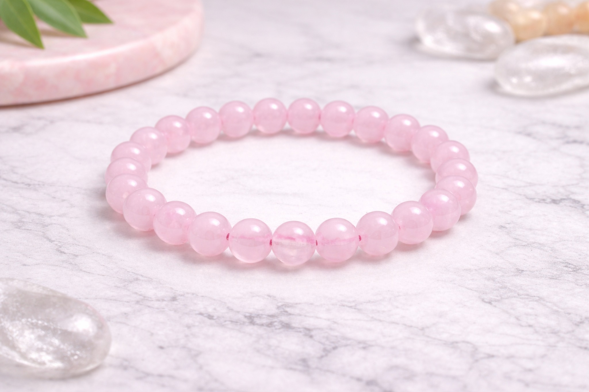 Rose Quartz Bracelet - To Enhance Beauty & Ideal Body Shape