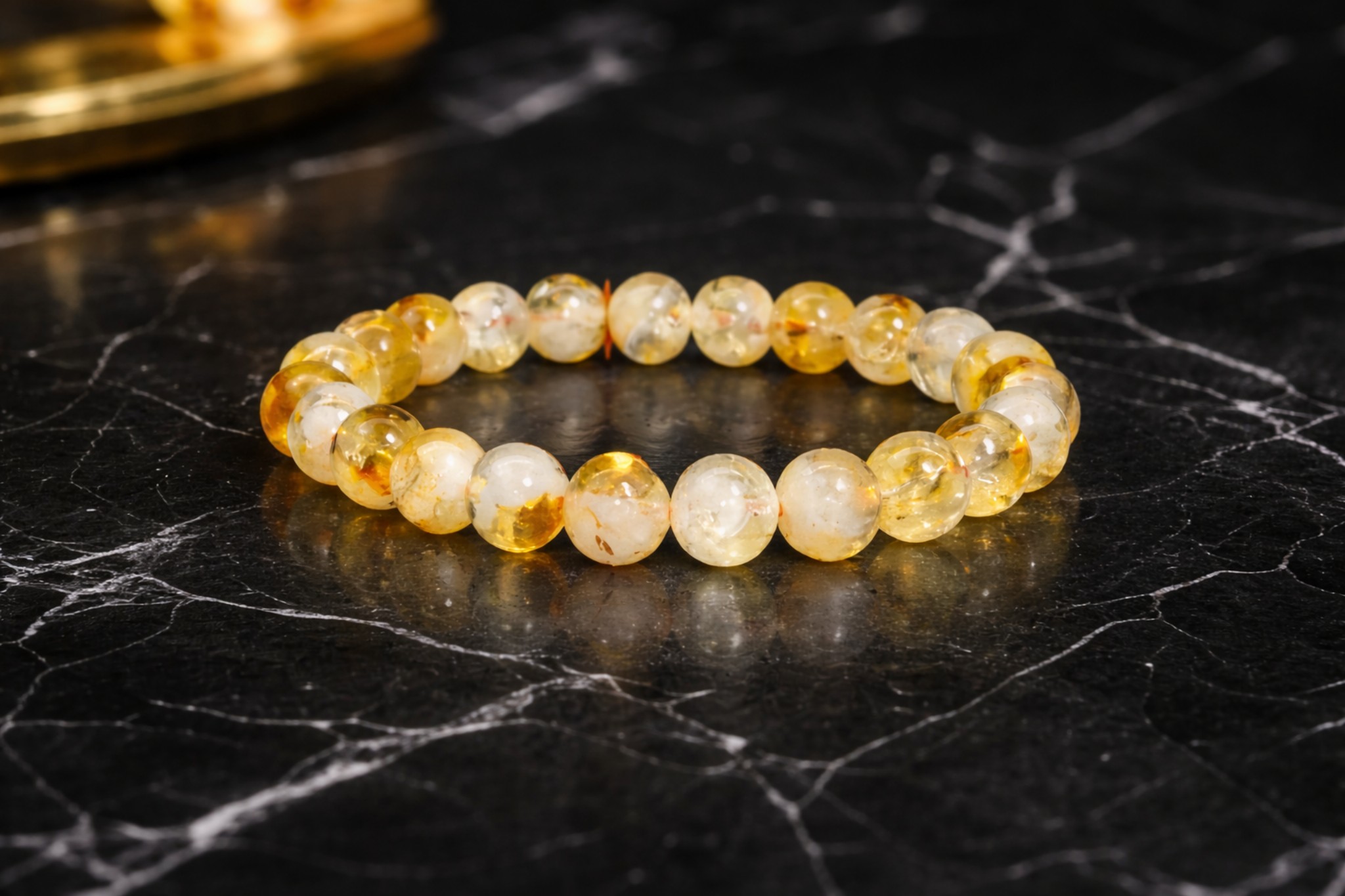 Natural Citrine Bracelet - For Good Health and Fortune