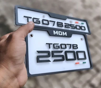Custom Motorcycle Number Plate Design Service