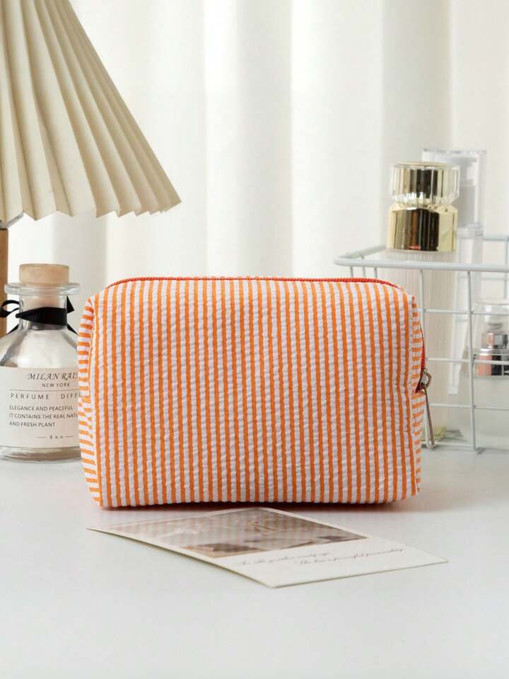 Beauty Pochette a righe Arancia 