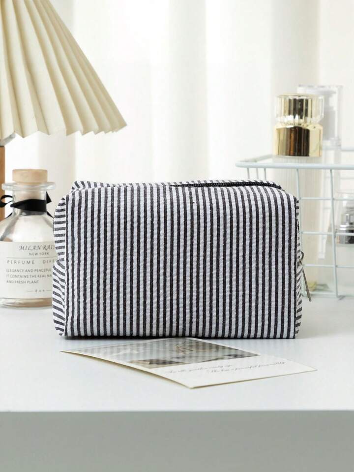 Beauty Pochette a righe Nero