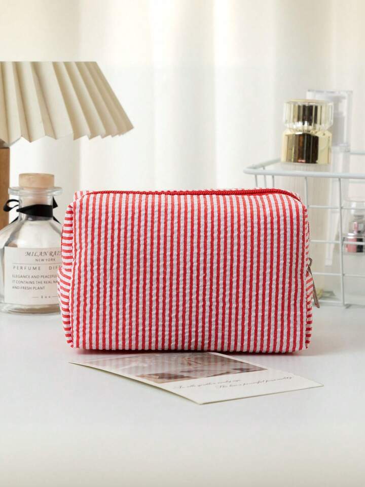 Beauty Pochette a righe Rosse