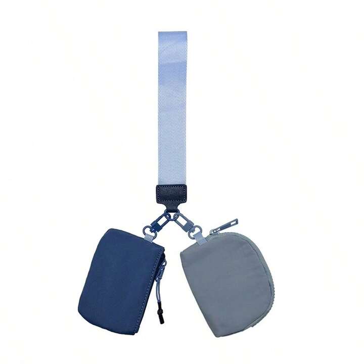 Portamonete doppio con laccetto Blue Navy