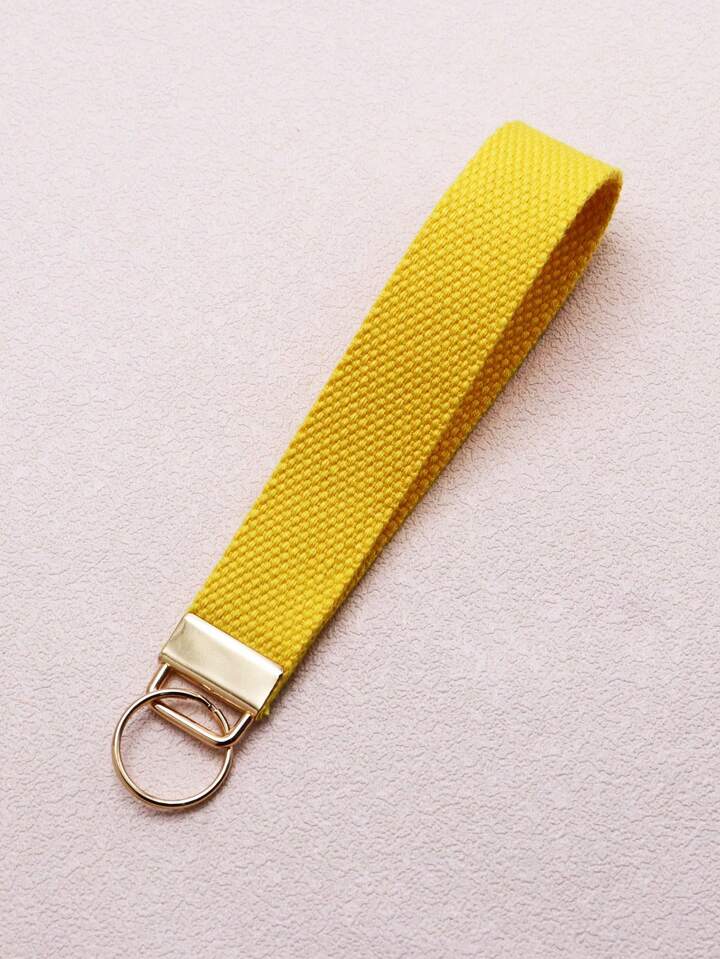 Portachiavi in tessuto Giallo