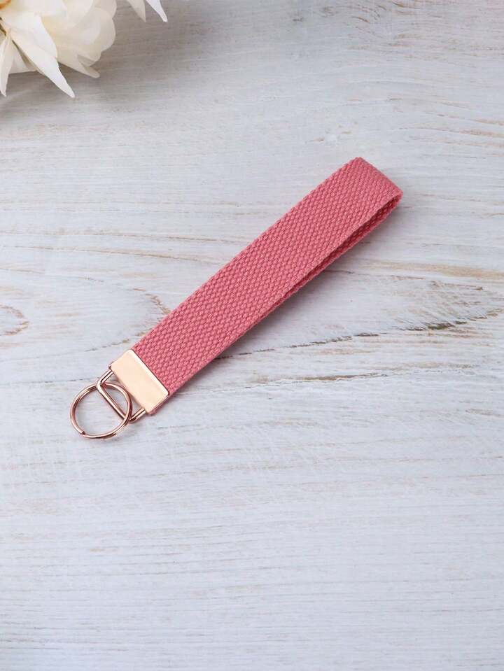 Portachiavi in tessuto Rosa